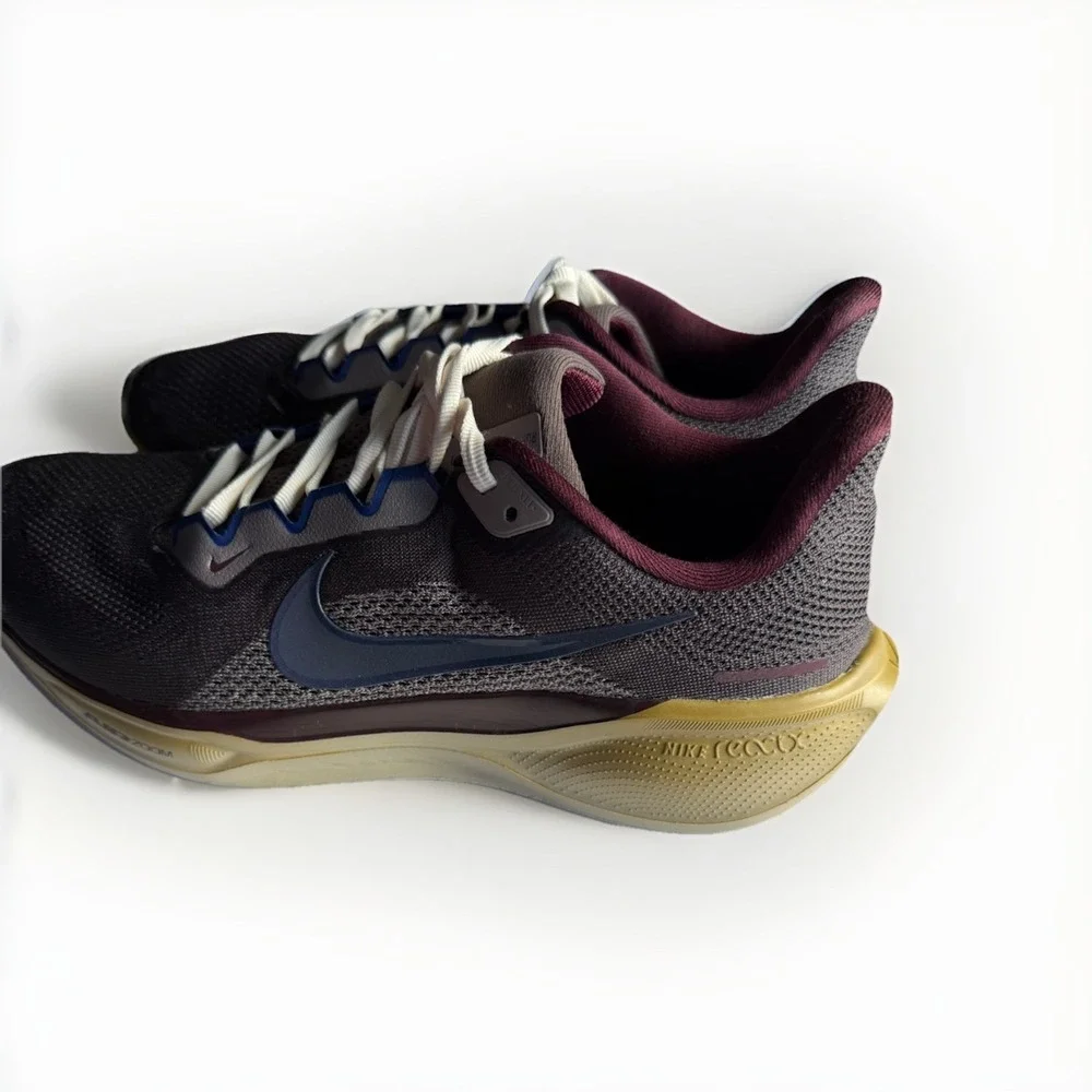 Nike Air Zoom Pegasus 37 Men's Size 9 Brown Burgundy Running Shoes BQ9647-200 - Picture 3 of 13